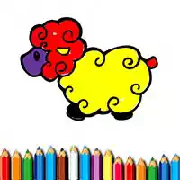 بازی رنگ آمیزی بچه گوسفند
