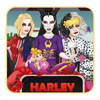 Dress Up Oyunu: Harley Və Bff Pj Party