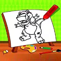 easy_kids_coloring_dinosaur Lojëra