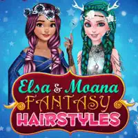 Elsa And Moana Fantasy Hairstyles