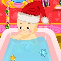 elsa_bathing_baby_santa Juegos