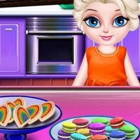 elsa_little_chef_rainbow_baking თამაშები