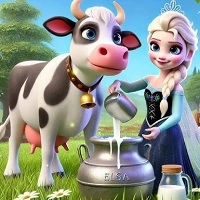 elsa_milking_cow Igre