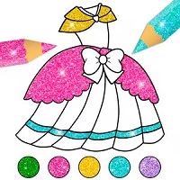 glitter_dress_coloring Jogos