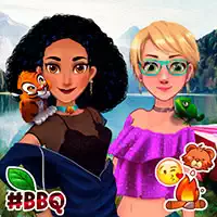 jasmine_and_rapunzel_on_camping เกม