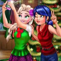 ladybug_and_elsa_xmas_selfie Игры