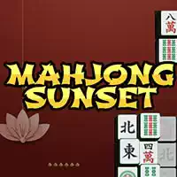 Mahjong-Sonnenuntergang