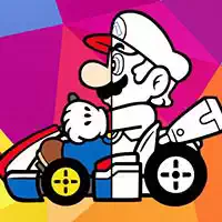 Mario Driving Coloring Book