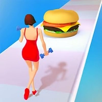 muscle_girl_calorie_run ألعاب