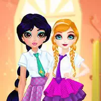 princesses_bff_rush_to_school თამაშები