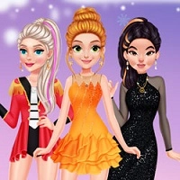 princesses_ice_skating_dress_up بازی ها