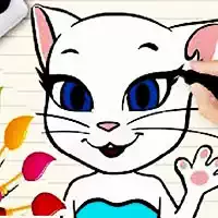 Talking Angela Coloring Book