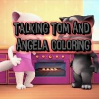 talking_cat_tom_and_angela_coloring Խաղեր