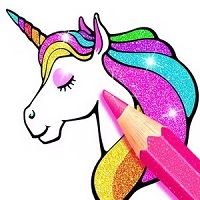 Libro Da Colorare Unicorni Con Glitter