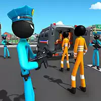 Ақш Полициясының Stickman Қылмыстық Ұшақ Тасымалдаушы Ойыны