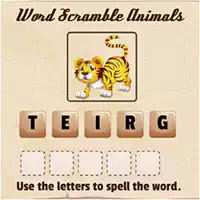 word_scramble_animals เกม