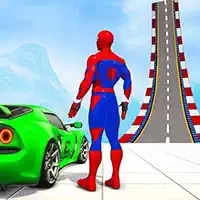 zigzag_car_spiderman_racer_-3d खेल