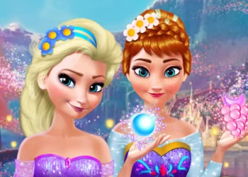 Anna Ve Elsa Makyajı oyun ekran görüntüsü