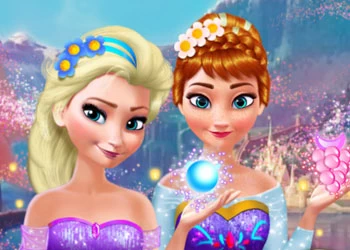 Transformação De Anna E Elsa captura de tela do jogo