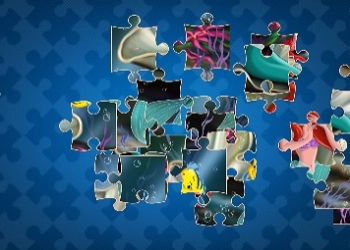 Ariel Mała Syrenka Dopasuj 3 Puzzle zrzut ekranu gry