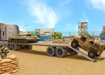Camion Trasportatore Di Macchine Dell'esercito screenshot del gioco