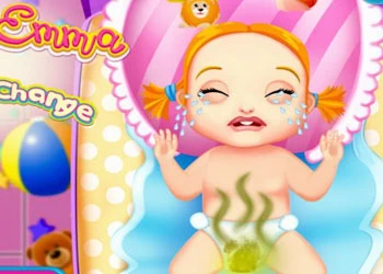 Cambio De Pañal Bebé Ema captura de pantalla del juego