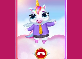 Teléfono Móvil De La Bebé Princesa Unicornio captura de pantalla del juego