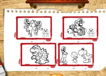 De Volta À Escola Mario Coloring captura de tela do jogo