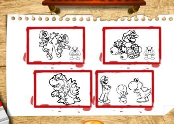 Back To School Mario Coloring game screenshot