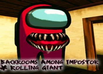 Backrooms Among Impostor & Rolling Giant скріншот гри