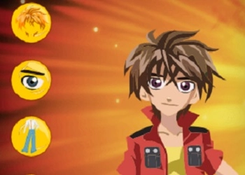 Bakugan Aankleden schermafbeelding van het spel