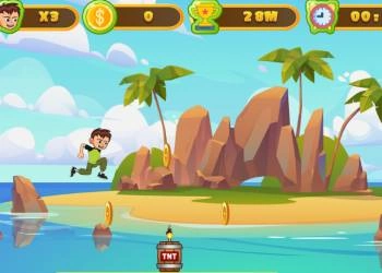 Ben 10: Alergând În Jurul Insulei captură de ecran a jocului