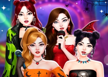 កន្សែងហាឡូវីន Black Pink រូបថតអេក្រង់ហ្គេម