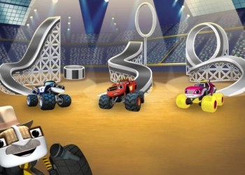 Blaze en de Monster Machines: Supervorm Stuntpuzzels schermafbeelding van het spel