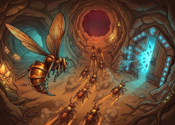 Bug Burrow Wars schermafbeelding van het spel