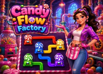 キャンディフローファクトリー ゲームのスクリーンショット