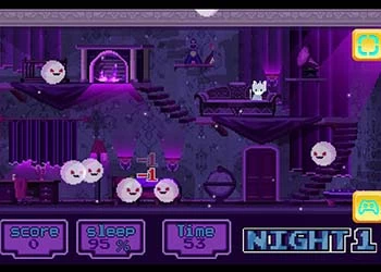 Gato E Fantasmas captura de tela do jogo