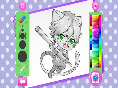 Chibi Dottedgirl Coloring Book თამაშის სკრინშოტი