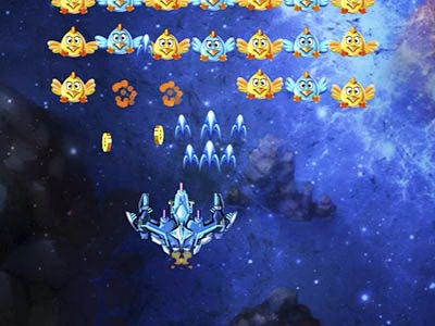 Galinhas Invasoras captura de tela do jogo