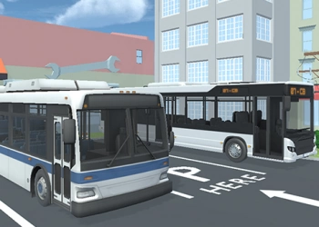City Bus Parking Simulator Challenge 3D captură de ecran a jocului