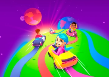 Galáxia Colorida captura de tela do jogo