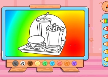 Libro Da Colorare: Hamburger screenshot del gioco