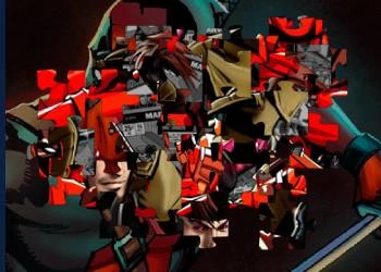 Puzzle Z Postaciami Deadpoola zrzut ekranu gry