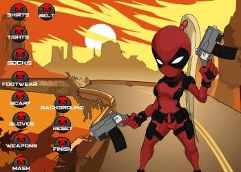 Deadpool Girl Dress Up pamje nga ekrani i lojës