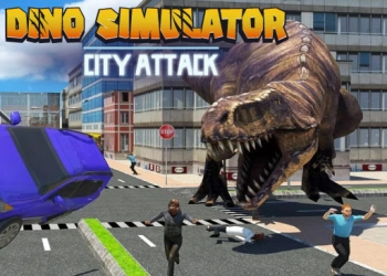 Dino Simulator City Attack játék képernyőképe