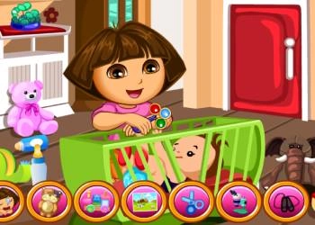 Dora Baby Caring Slacking اسکرین شات بازی