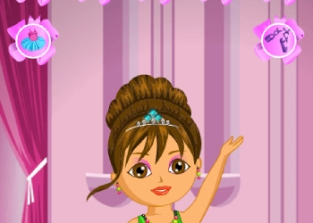 Dressup Dora Ballerina snímek obrazovky hry