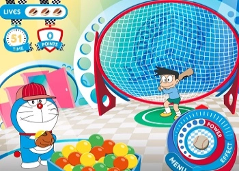 Doraemon: Beisebol Maluco captura de tela do jogo