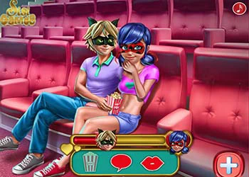 Dotted Girl Cinema Flirting skærmbillede af spillet