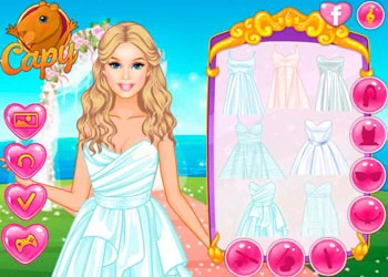 Öltöztesd Fel Barbie-D Esküvőre játék képernyőképe